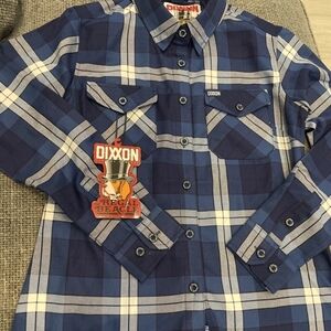 Dixxon Blue Plaid Women''s Shirt